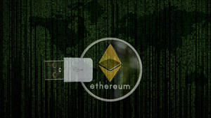 Ethereum Matrix Inspired Poster Wallpaper