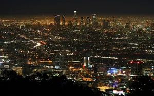 Evening Aerial Photo Of Los Angeles 4k Wallpaper