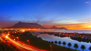 Evening At Cape Town Wallpaper