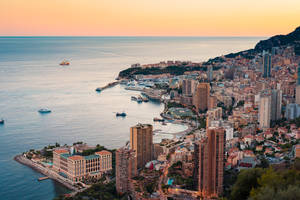 Evening Monaco Very High Resolution Wallpaper