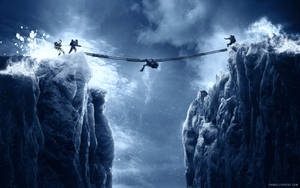 Everest Movie Bridge Hanging Scene Wallpaper