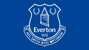 Everton F.c Emblem In Blue Wallpaper