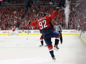 Evgeny Kuznetsov Ice Hockey Player Wallpaper