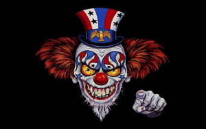 Evil Clown Head Wallpaper
