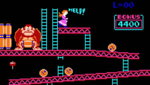 Exciting Donkey Kong Adventure In The Jungle Wallpaper