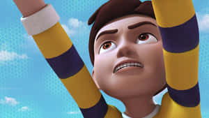 Exciting Scenes From Rudra Cartoon Series Season 1 Wallpaper