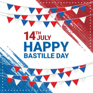 Exhilarating Celebration Of Liberty- Bastille Day In France. Wallpaper