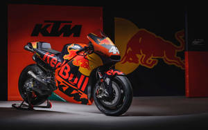 Exhilarating Red Bull Rc 125 Ktm Bike Wallpaper