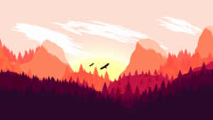 Experience A Serene And Silent Journey In The Mountains Wallpaper