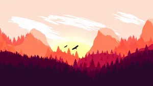 Experience A Serene And Silent Journey In The Mountains Wallpaper