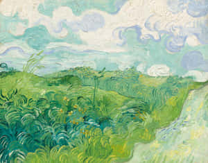 Experience Art With The Brilliance Of Nature In This Oil Painting. Wallpaper