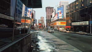 Experience Life In The City That Never Sleeps At Times Square, New York Wallpaper
