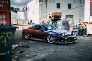 “experience Speed With The Nissan 180sx” Wallpaper