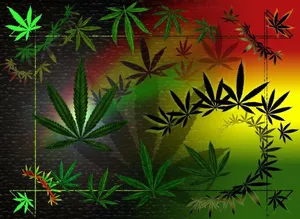 Experience The Abstract Beauty Of Psychedelic Weed Wallpaper