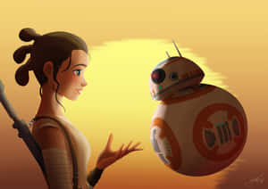 Experience The Ease Of Use And Advanced Technology Of Bb-8 Wallpaper