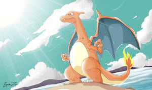 Experience The Power Of Charizard! Wallpaper