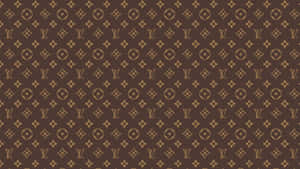 Experience The Richness Of Louis Vuitton With Their Iconic Print Pattern Wallpaper