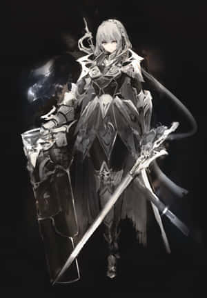 Experience The Thrill Of Anime White! Wallpaper
