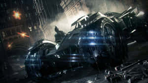 Experience The Thrill Of Batman In The Detailed And Sleek Batmobile Wallpaper