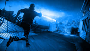 Experience The Thrill Of Neon Gaming Wallpaper