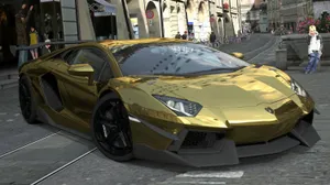 Experience The Thrill Of Speed And Luxury With This Neon Lamborghini Wallpaper