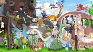 “experience The Wonders Of The Beloved Studio Ghibli Films” Wallpaper