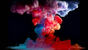 Exploding Colorful Smoke Hd Wallpaper