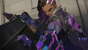 Explore Sombra's Journey In The World Of Overwatch Wallpaper