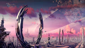 Explore The Amazing Cityscape Of The Future Wallpaper