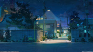 Explore The Anime Night City And Unlock Its Secrets. Wallpaper