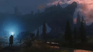 Explore The Breathtaking Open-world Fantasy World Of Skyrim Wallpaper