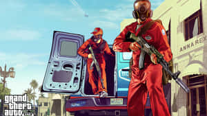 Explore The City Of Los Santos And Experience The Thrill Of Grand Theft Auto 5. Wallpaper
