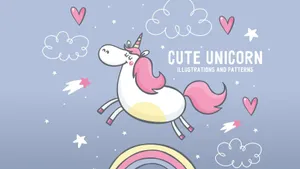 Explore The Dreams Of Unicorn Aesthetics Wallpaper