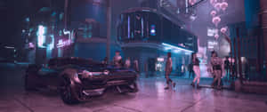 Explore The Dystopian Futurism Of Cyberpunk 3440x1440 Wallpaper