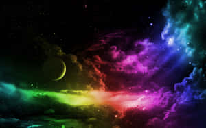 Explore The Endless Expanse Of The Mesmerizing Kawaii Galaxy Wallpaper