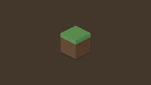 Explore The Lush Green Pastures Of Minecraft With Its Verdant Grass. Wallpaper