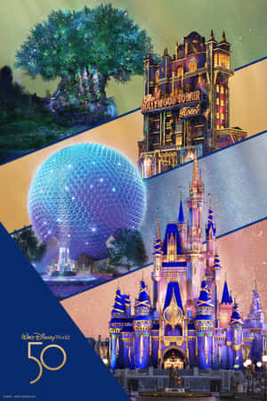 Explore The Magic Of Disney World With An Android Device Wallpaper