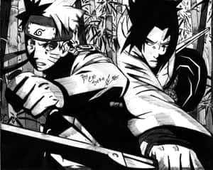 Explore The Possibilities With Naruto Black And White Wallpaper