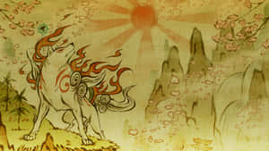 Explore The Stunning Landscapes Of Okami Hd Wallpaper