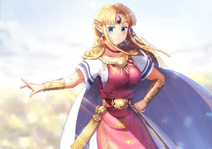 Explore The Vibrant Sky Of Hyrule In The Legend Of Zelda: Breath Of The Wild Wallpaper