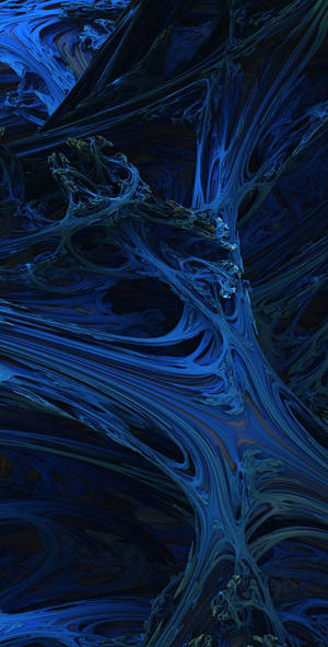 Explore Your Creativity With Dark Blue 3d Abstracts Wallpaper