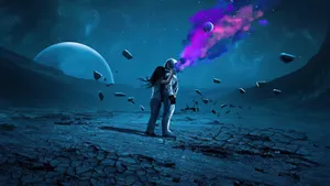 “exploring The Depths Of Space, Dreaming Of New And Faraway Places” Wallpaper