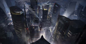 Exploring The Gothic Streets Of Batman City Wallpaper