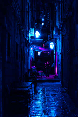 Exploring The Streets Of The Night Wallpaper