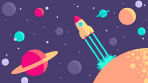 Exploring The Vast Universe Of Cartoon Space! Wallpaper
