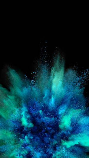 Explosion Blue Iphone Wallpaper