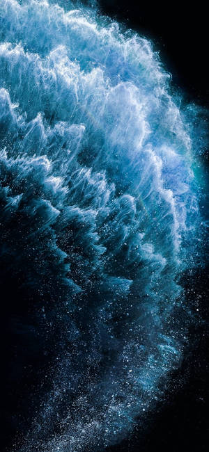 Explosion Of Blue Dust Samsung Full Hd Wallpaper