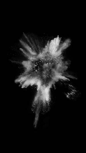 Explosion Solid Black Iphone Wallpaper