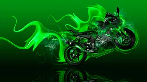 Exquisite 4k Ultra Hd Image Of A Modern Racing Bike With A Vibrant City Backdrop. Wallpaper