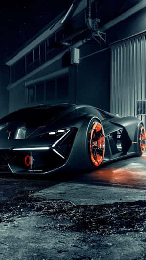 Exquisite Black Lamborghini Iphone Wallpaper Wallpaper